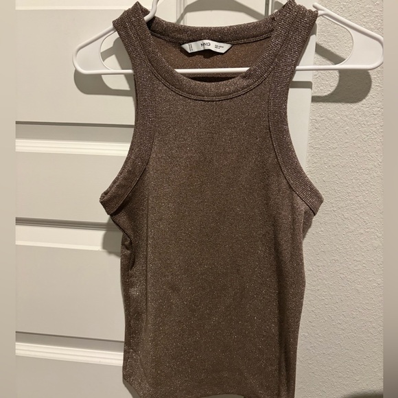 Mango Metallic Ribbed Tank Top - Picture 4 of 6